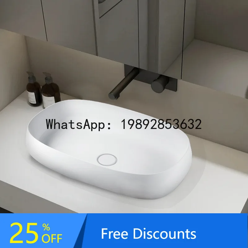 

XL Household Washbasin Countertop Basin Hotel Homestay Creative Art Washstand Handwashing Basin