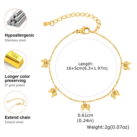Minimalistiskt rosettarmband för kvinnor, guldfärgat rostfritt stål platt Rolo-kedja armband, trendiga vattentäta smycken gåvor 10 best sales fint guldarmband - №2