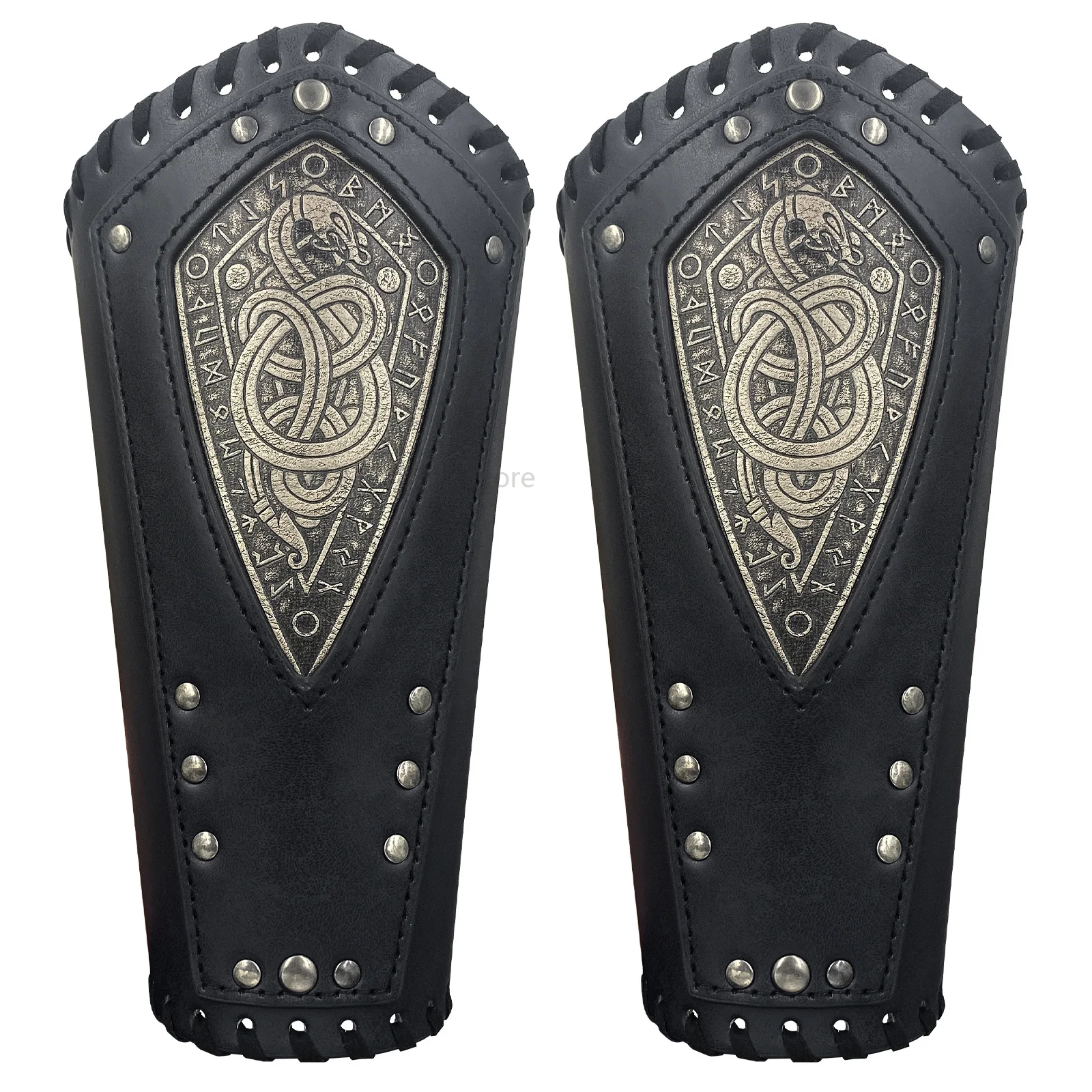 

1pcs Cosplay Props Leather Wide Bracelet Lace Up Arm Armor Cuff String Steampunk Vintage Medieval Gauntlet Wristband Bracelet