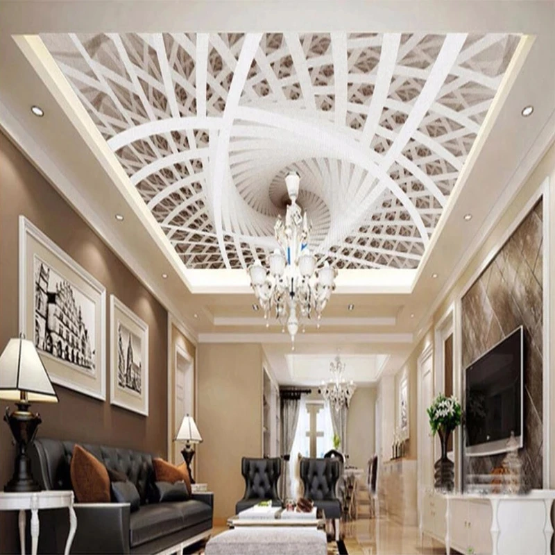 Customized 3D Wallpaper Art Geometry Design Mural Bedroom Modern Creative Ceiling Living room sofa TV background wall restaurant