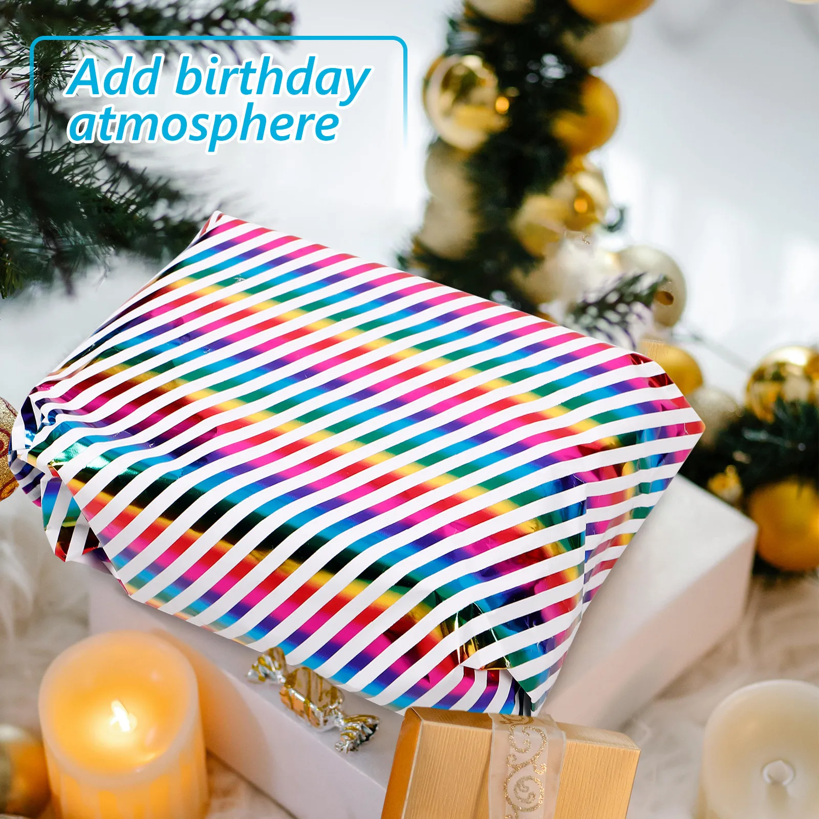 3Sheets Gift Wrapping Paper Birthday Colorful Cartoon Pattern Packing Paper Festival Present Wrapper Gift Wrapping Papers