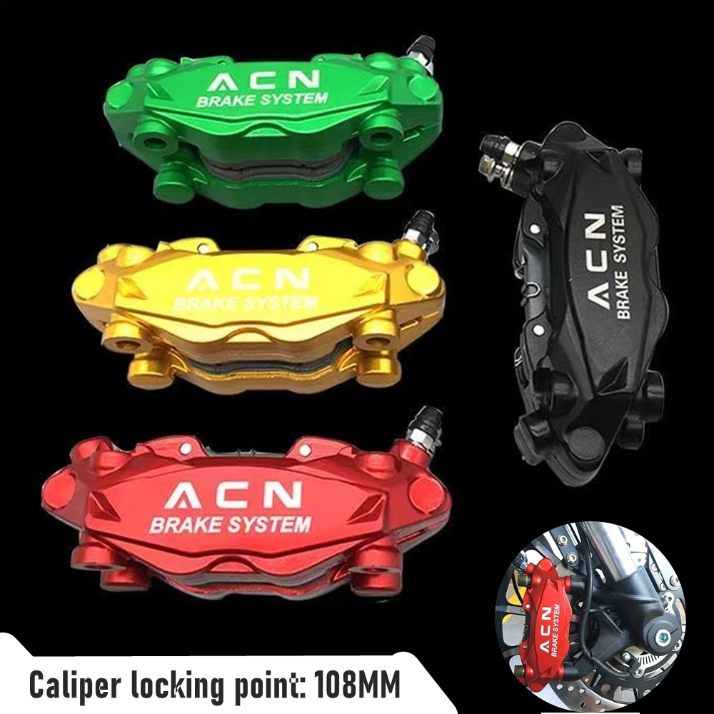 

Motorcycle Brake Calipers Forged 30MM Symmetrical 4 Piston For Motorbike Front & Rear Wheel Brake 108MM Installation Lock Point