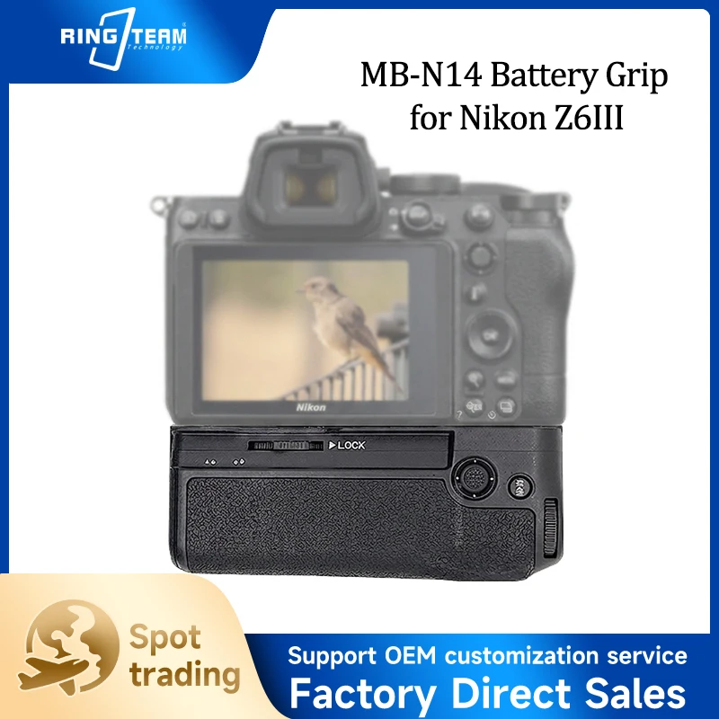 MB-N14 Vertical Battery Grip Handle Holder Pack for Nikon Z6III Z6 III Camera Work with EN-EL15C Battery