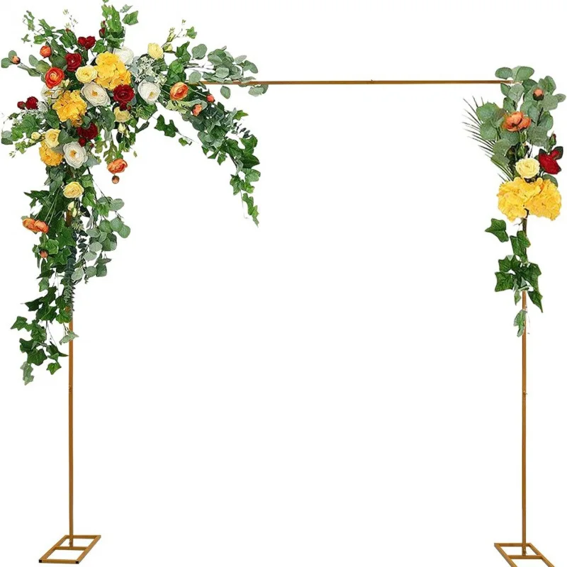 Square metal arch bracket wedding props door background decoration party balloon arch bracket road lead scene