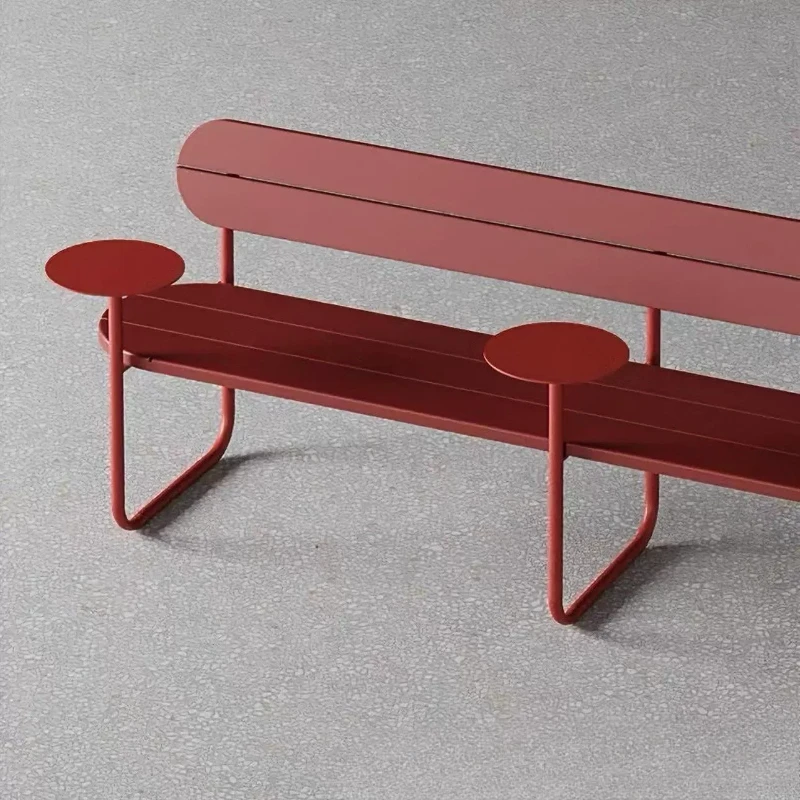 Simple high-end atmosphere courtyard terrace park, bench bench rust-proof