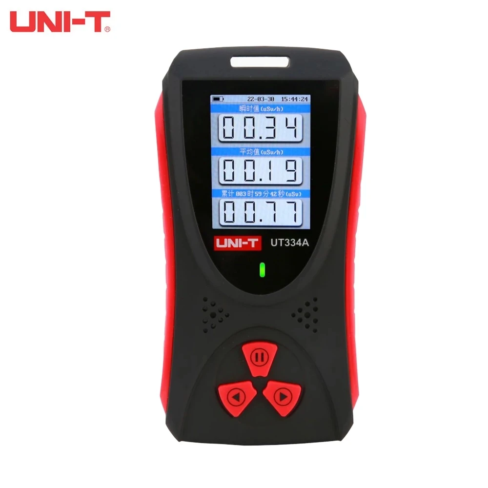 UNI-T للكشف عن الإشعاع الكهرومغناطيسي UT334A Geiger عداد X β γ راي اختبار المجال الكهربائي الإفراط في الإشعاع إنذار متر