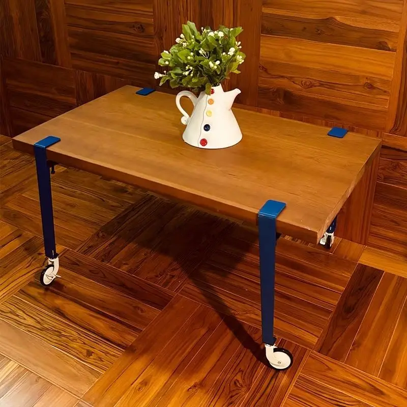 Personalized table leg bracket DIY no punching metal support easy to disassemble and move the side legs