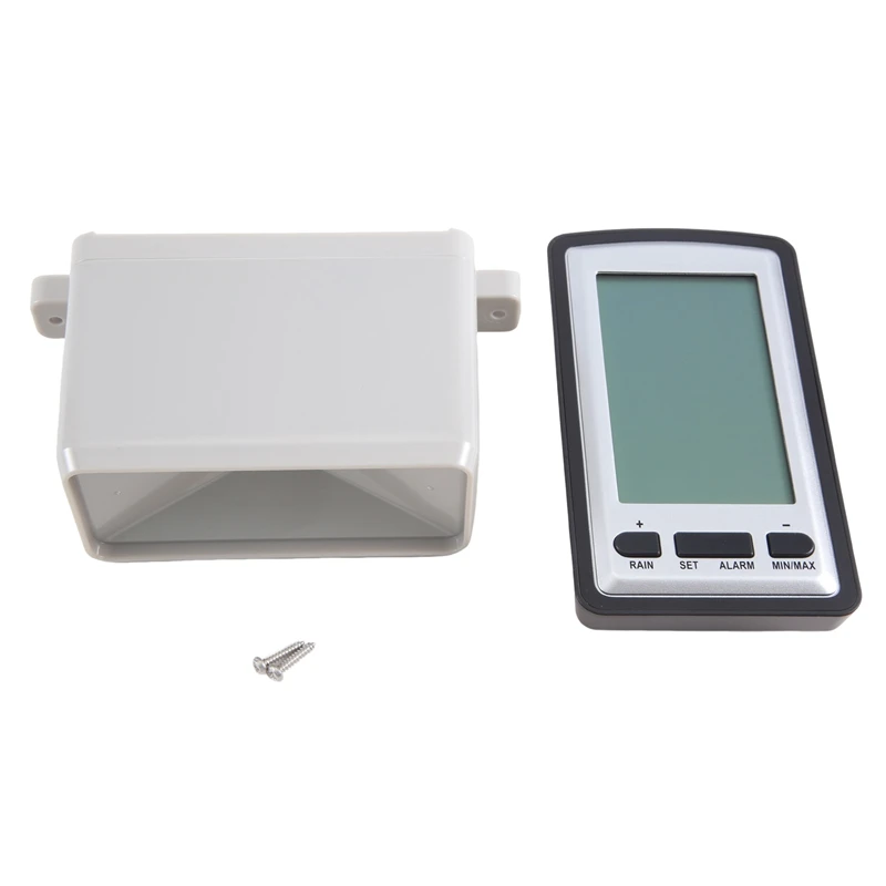 

Wireless Rain Meter Gauge Weather Station Indoor/Outdoor Temperature Recorder