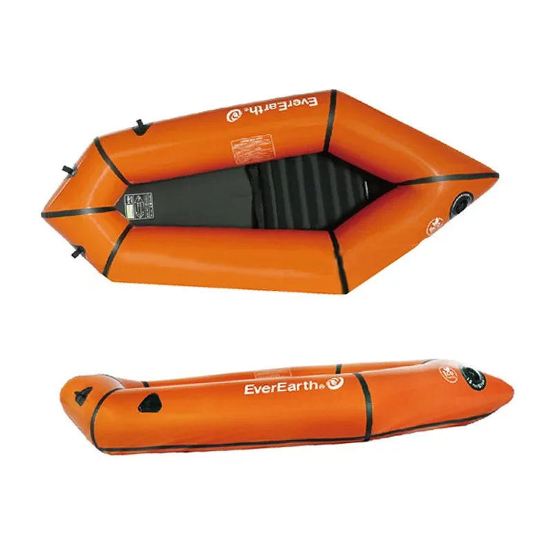 2 man ocean canoe/kayak kayak rowing boat self inflating life raft ponton boat new 2022