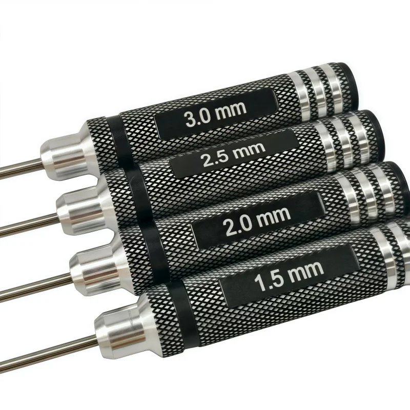Wrench 1.5/2/2.5/3mm Sizes Model Super Hard Inner Hexagon Screwdriver Set for RC Model Planes Multi-Function Maintenance Tools