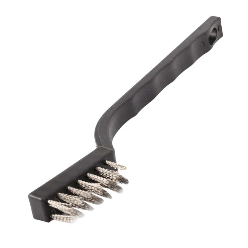 

ABAH-100 Pieces Mini Handle Stainless Steel Wire Bristles Brush Set For Cleaning Welding Slag, Stain And Rust (Silvery)