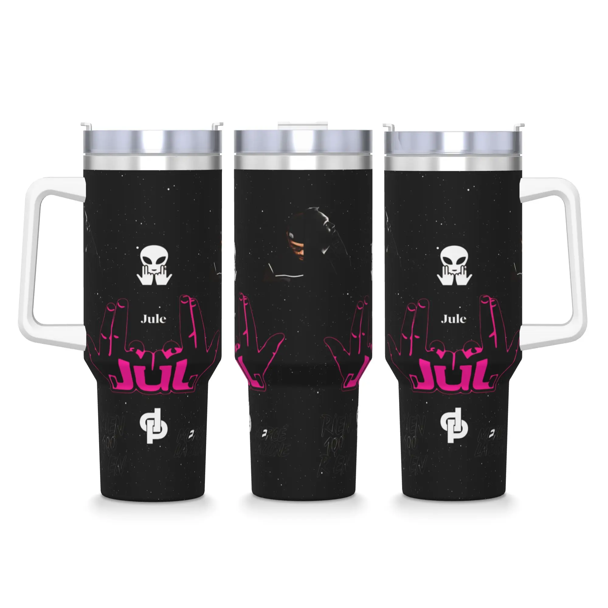 Rapper JUL Stainless Steel Tumbler  Travel Car Mugs Large Coffee Mug Heat Preservation Hot Drinks Milk Tea Water Bottle