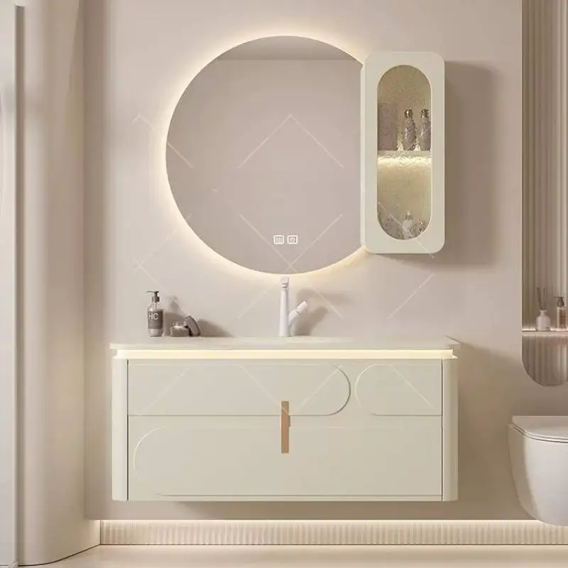 Makeup Wall Bathroom Cabinet Shelves Toothbrush Glass Storage Bathroom Cabinet Mirror Slim Gabinete De Banheiro Furniture Home