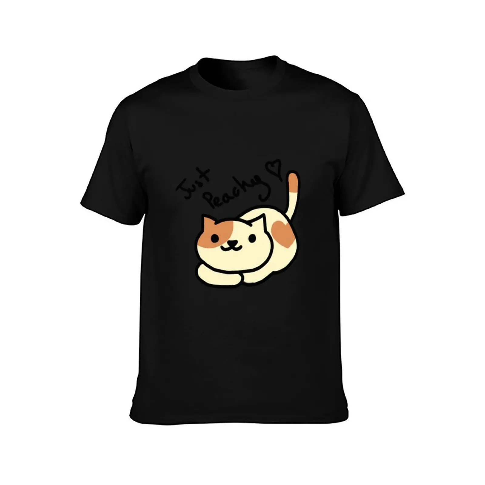 Just Peachy - Peaches T-Shirt Summer Casual Cotton Tee Oversized Streetwear Tops Vintage Graphic Print Unisex Men Women