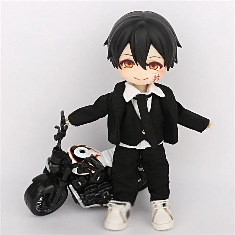 Ob11 BJD 1/12 babykleertjes lint korte mouw bijpassende kleur korte mouw set poppenkleertjes pop accessoires