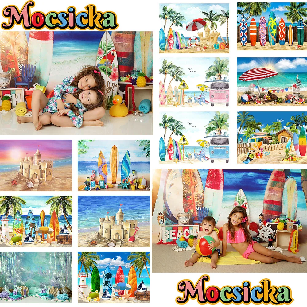 

Mocsicka Beach Waves Landscape Backdrop Photocall Baby Shower Birthday Portrait Photography Photographic Background Photo Studio