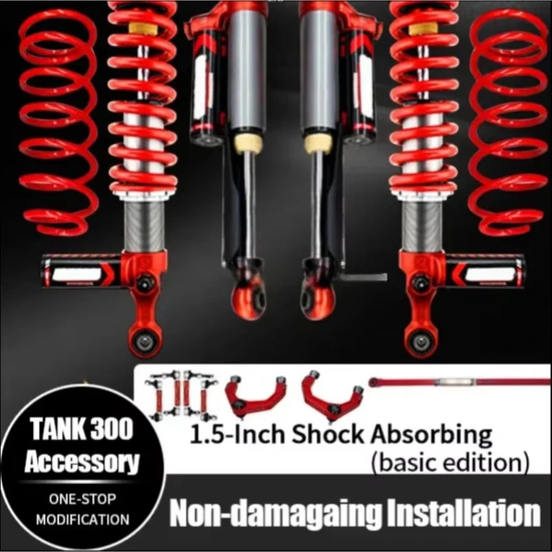 Off-Road High Temperature Middle East Edition 1.5 Inch Nitrogen Shock Absorber Suspension Lift Kit for Tank 300 Accessories