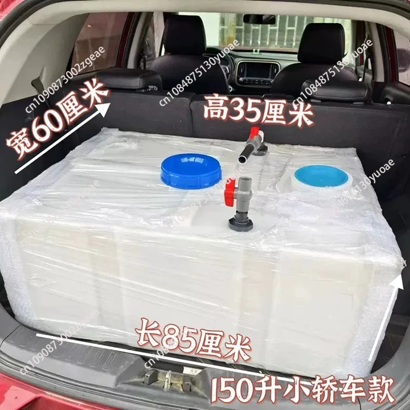Thickened horizontal plastic bucket  car water tank corrosion-resistant pe equipment square transportation tank