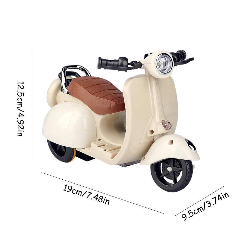 Colección de bicicletas eléctricas de simulación, colección de juguetes de motocicleta de simulación en miniatura giratoria de 360 grados, juguetes de motocicleta acrobática