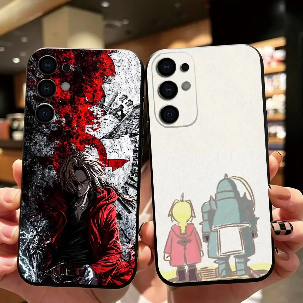 Anime Fullmetal Alchemist Phone Case For Samsung S26,S25,S24,S23,S22,S21,S30,Ultra,Plus,Fe,Soft Silicone Black Cover Gift