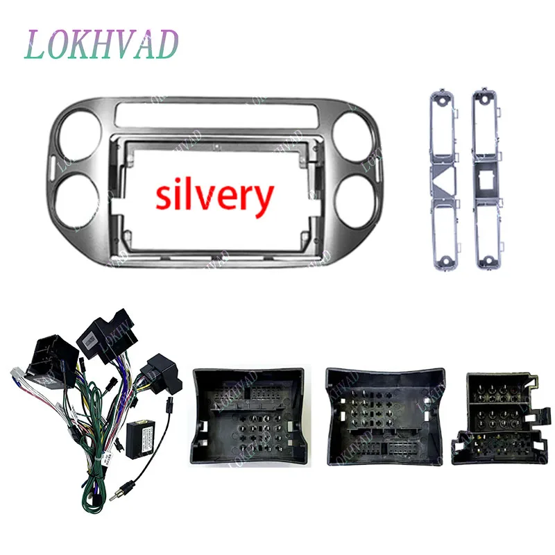 9inch Car Radio Fascia for Volkswagen Tiguan 1 NF 2006 - 2016 DVD Stereo Frame Plate Mounting Dash Installation Bezel Trim Kit