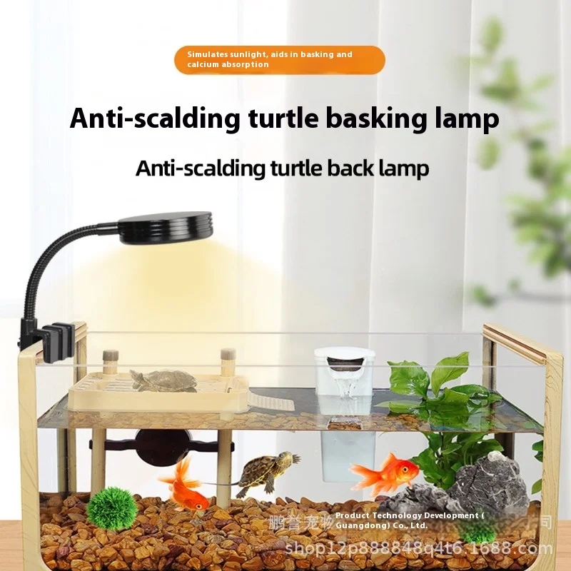 

Умная солнечная лампа для рептилий, UVB, полный спектр, светильник для террариума для черепахи, кальций, добавка с зажимом, регулируемые режимы, микро