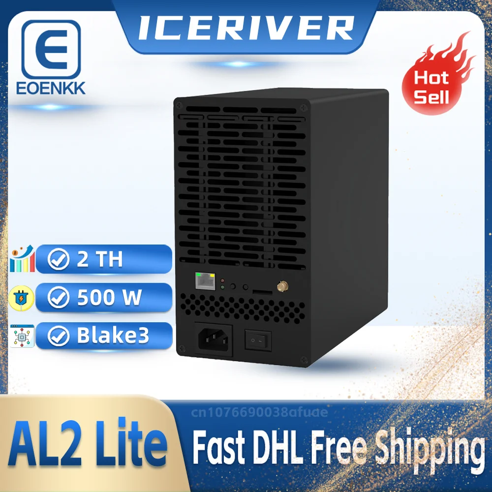 IceRiver AL2 Lite 2Th/s 500W Alephium Miner ALPH Mining Asic Crypto Miner Blake3 Algorithm Batch December 15th to 30 Shipping
