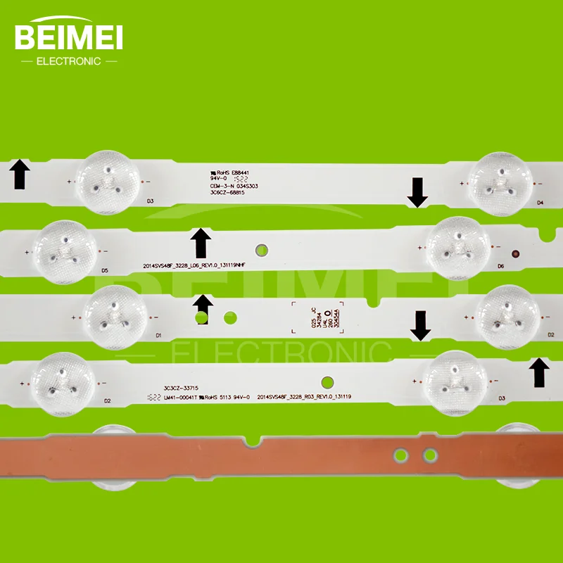 TV LED Backlight strip for Samsung UN485500AF UE48H5500 SAMSUNG_2014SVS48F_3228_R03 L06 BN96-38892A 38891A LM41-00099E 00099D