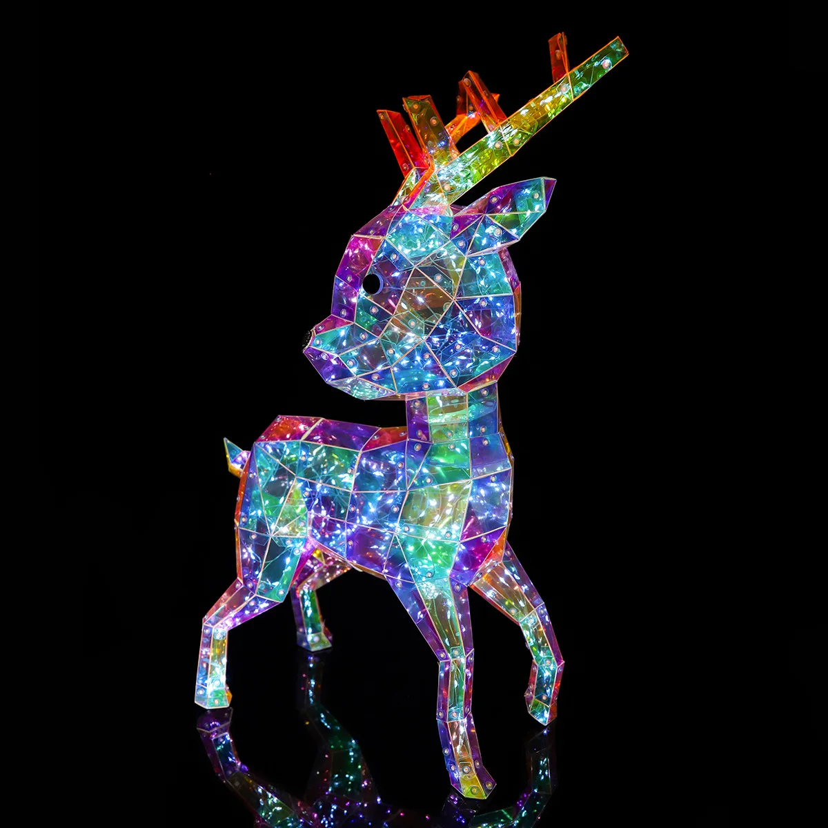 

Christmas Reindeer Statue, 24-Inch(60cm) Festive Decor with Cozy LED Glow. Ideal for Indoor and Outdoor Christmas Decoration