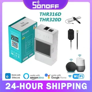 Sonoff th élite/origen wifi interruptor inteligente temperatura del hogar monitoreo de humedad El interruptor funciona con Alexa Google Home Ewelink 8 mejores ventas sonoff th - №4