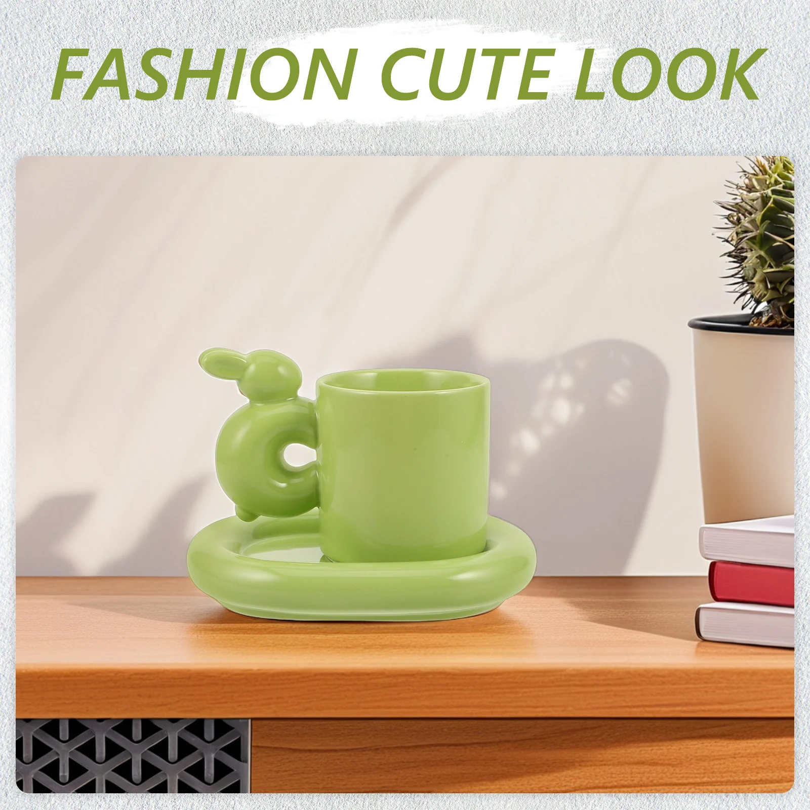 

Easter Bunny Coffee Mug Ceramic Set Cute Rabbit Cup Tea Mug Milk Cup Saucer Gift Home Office Bunny Party Cups Ceramic Milk Cups