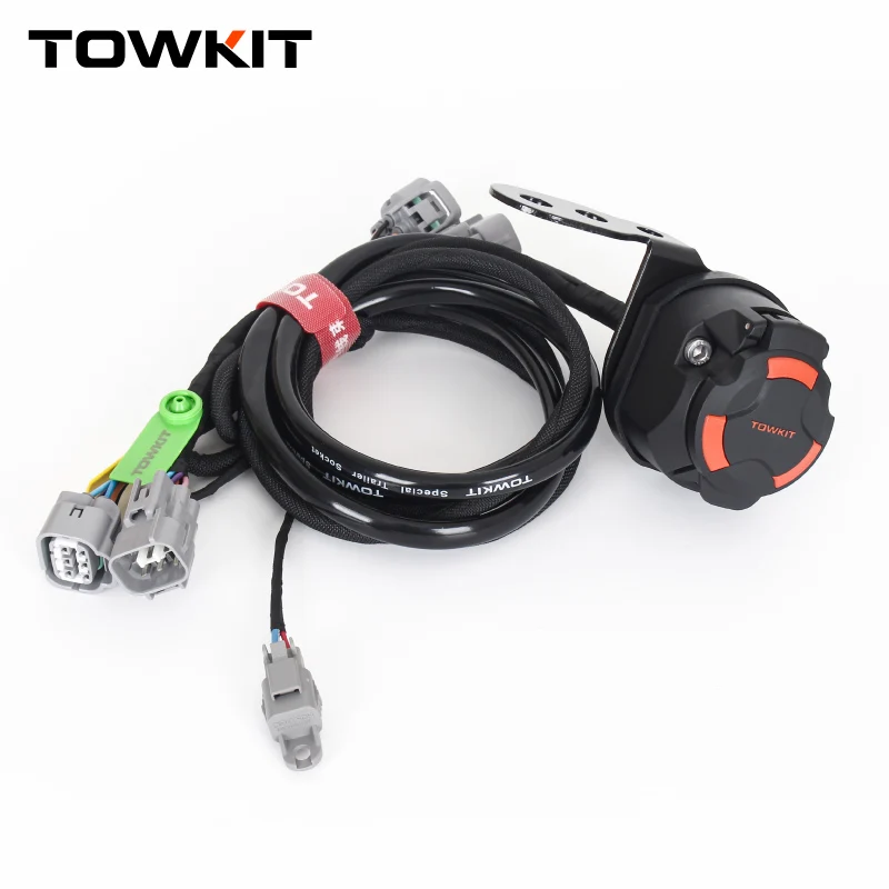 For TOYOTA Hilux Trailer Wiring Harness Kit Eur 13/7 Pin Trailer RV Tail Light Signal Australia 12/7 Pin