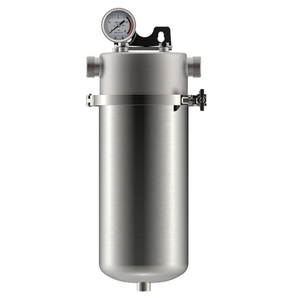 

10 inch Stainless Steel Water Filter System,1Micron 3-Stage Large Whole House Under Sink Wate Prefilter Reduces Chlorine, Lead