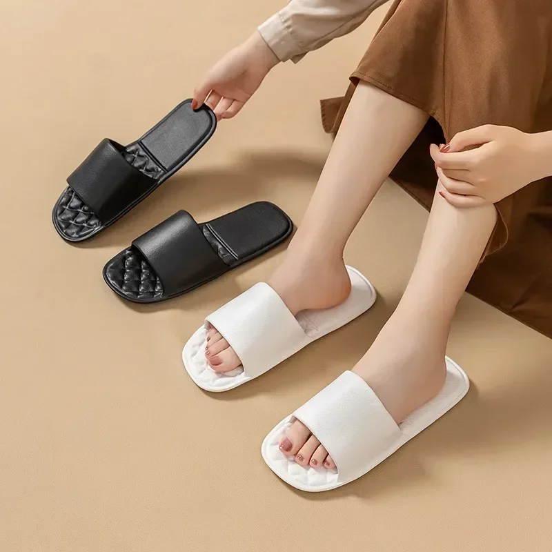 New foldable travel slippers women's portable travel non-slip swimming men's business trip hotel disposable slippers