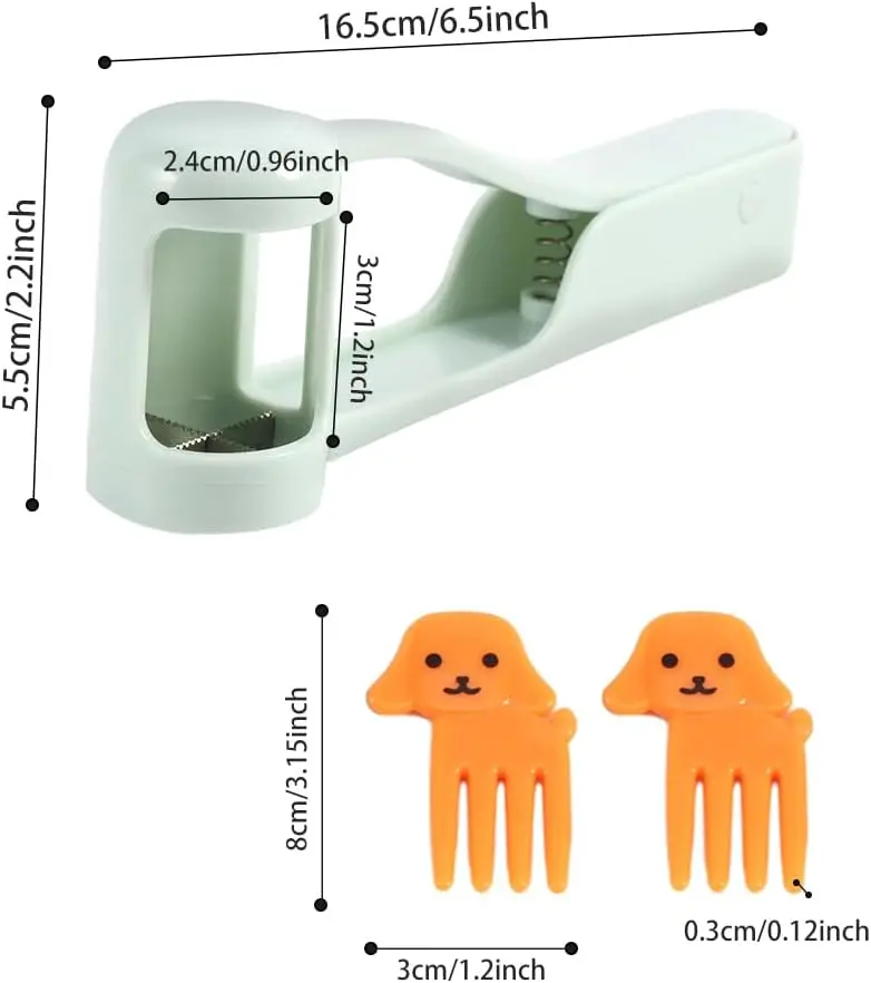 유아용 포도 커터, 과일 포크, 포도 슬라이서, 씨없는 포도, 딸기, 체리 토마토용 미끄럼 방지 손잡이