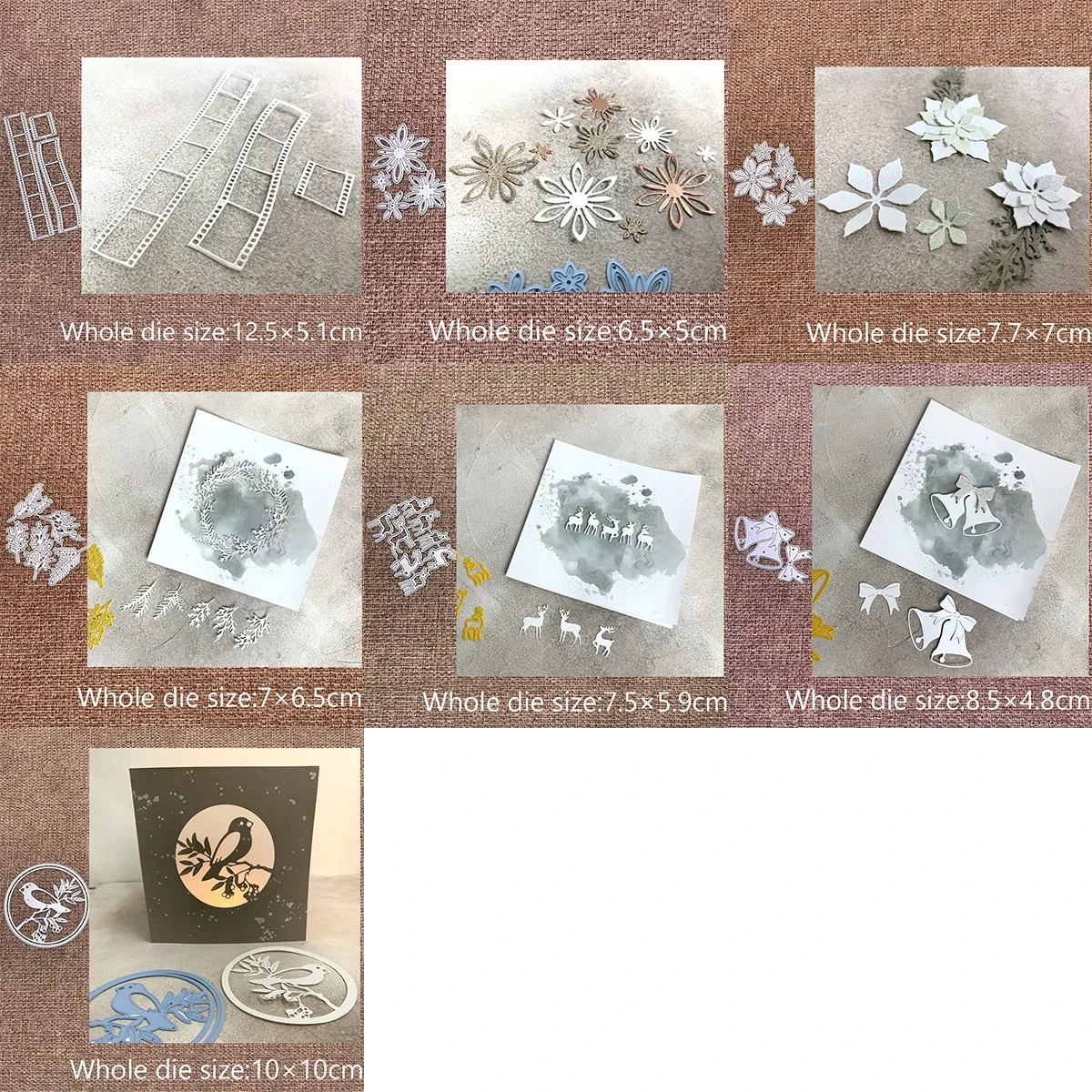 

XLDesign Craft Metal stencil mold Cutting Dies film flowers bell deers scrapbook die cuts Album Paper Card Craft Embossing