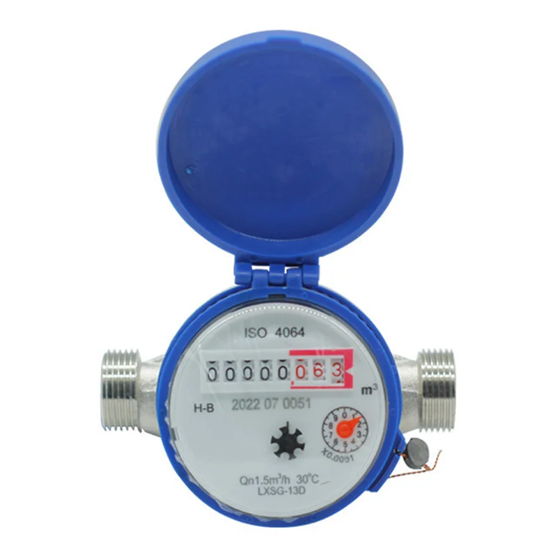 【A87T】3X Contatore dell'acqua intelligente Puntatore rotante meccanico Contatore dell'acqua del flusso Display digitale Strumenti di misurazione dell'acqua