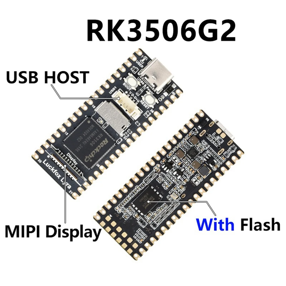 GFR5-Luckfox Lyra B RK3506G2 Linux 개발 보드용, 용접되지 않음