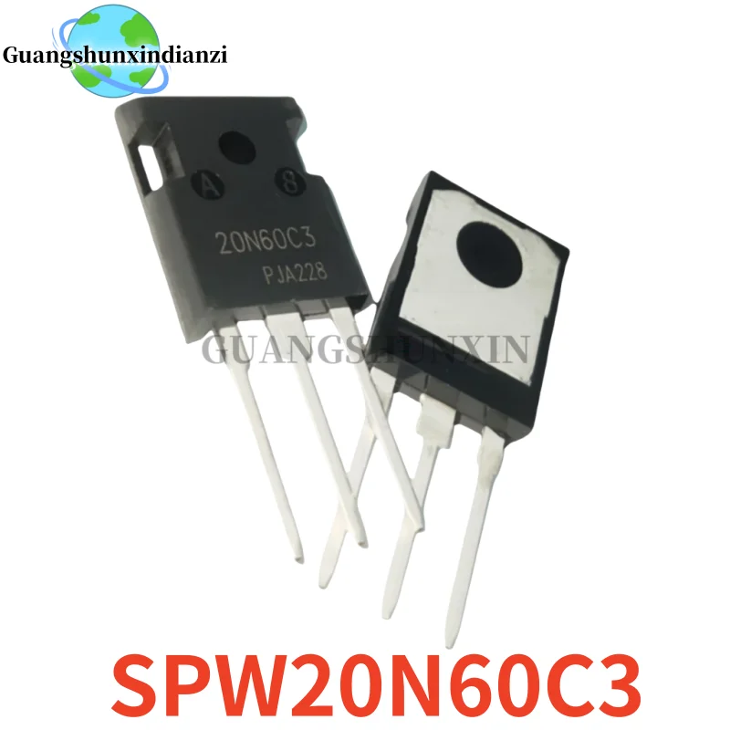 5-10PCS 100% New SPW20N60C3 20N60C3 20N60 TO-247 600V 20A MOS Field effect transistor In Stock