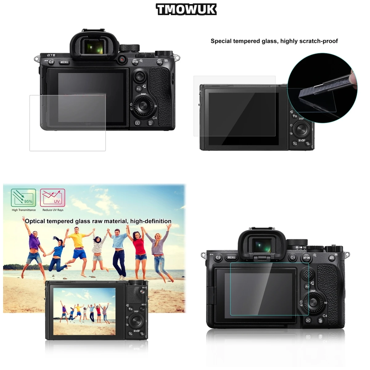

For RX100 RX100IV RX100VII A9 A9II - 9H Quality Anti-Scratch LCD Screen Protective Film