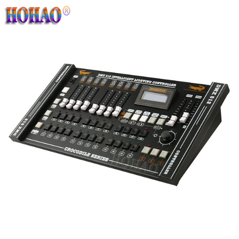 

Crocodile 2024 Console Stage Lighting Controller Beam Light Par Disco DMX512 Signal Dimming Table 504CH 24 Chase Programs HOHAO