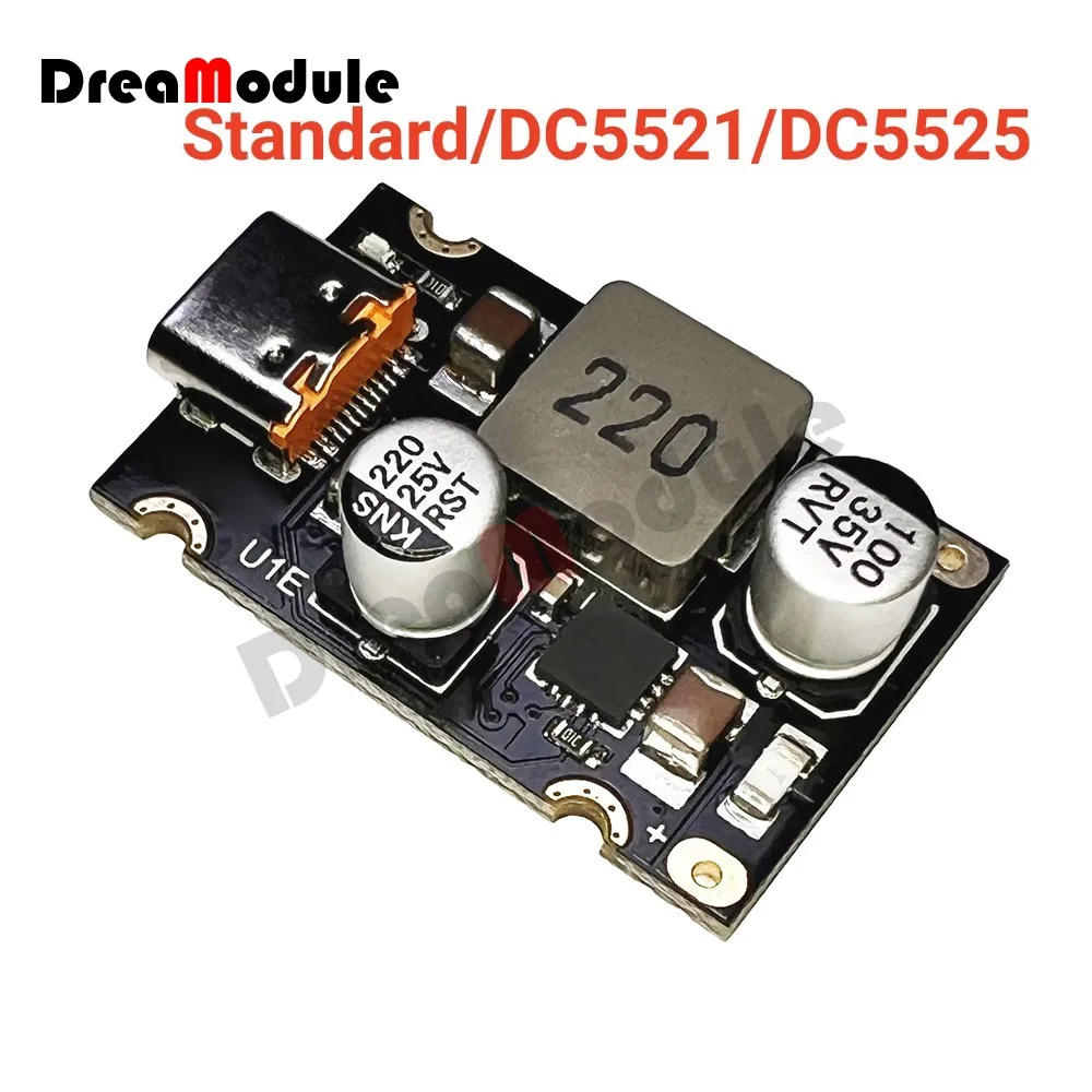 PD65W Fast Charging Module Type-C Interface PD3.1 PPS Fast Charging Adapter Module QC3.0 SCP PPS fast charging DC5525 DC5521