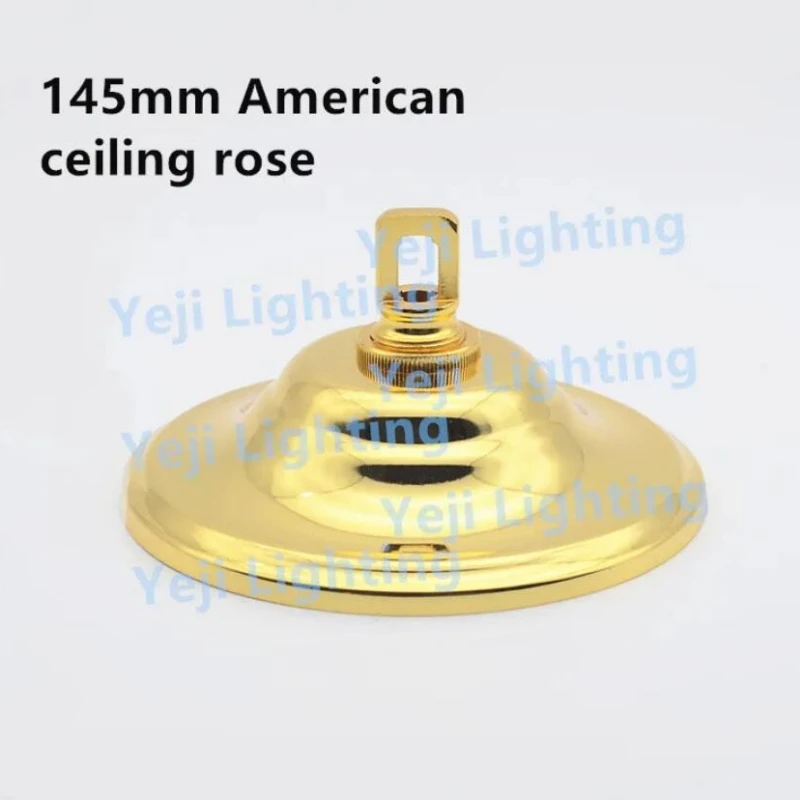 145mm Ceiling Rose Iron Ceiling Plate Pendant Light Crystal Lamp Metal Ceiling Canopy Hardware Lamp Base Lighting Accessories