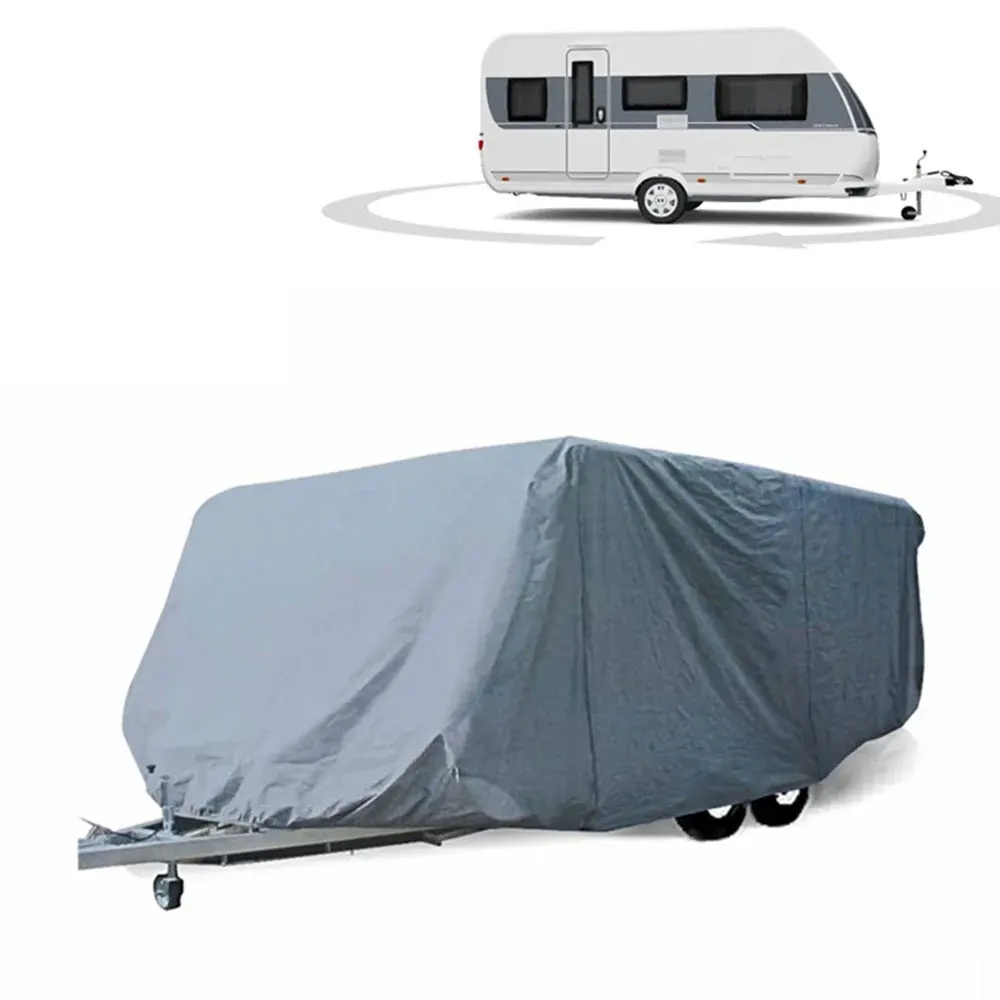 

Travel trailer RV cover RV, overturned sunshade