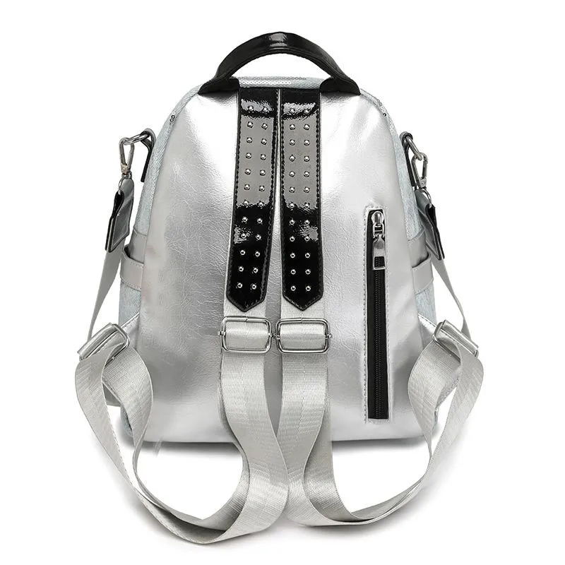 Harajuku Brief Pailletten Rucksack Frauen Mode Patchwork Große Kapazität Daypack Damen Hot Girl Y2k Ästhetischen Mochilas Mujer Neue