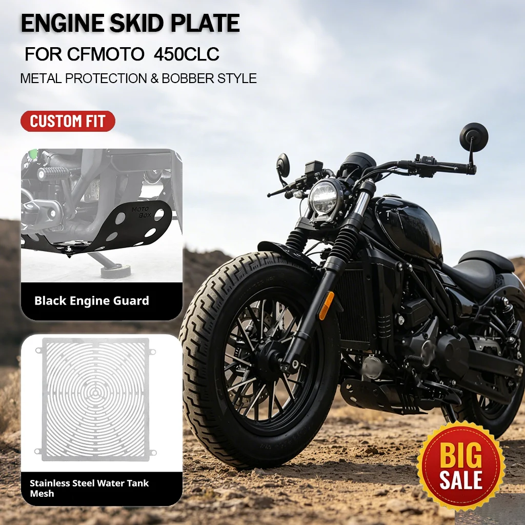 Motorcycle Engine Guard Skid Plate FOR CFMOTO 250CLC 450CLC accesorios moto Lower Chassis Protection Plate Modified Part