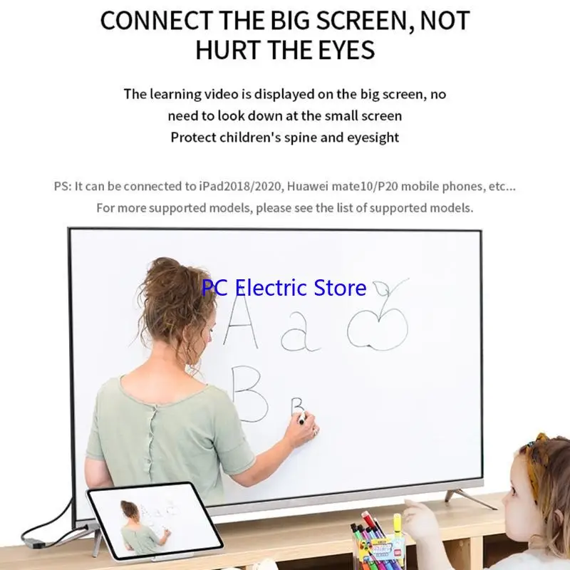 

F19C Тип C в HDMI-совместимый док-станция КАБЕЛЕТ ДАННЫЙ КАБЕР Адаптер 4K 60 Гц-30 Гц