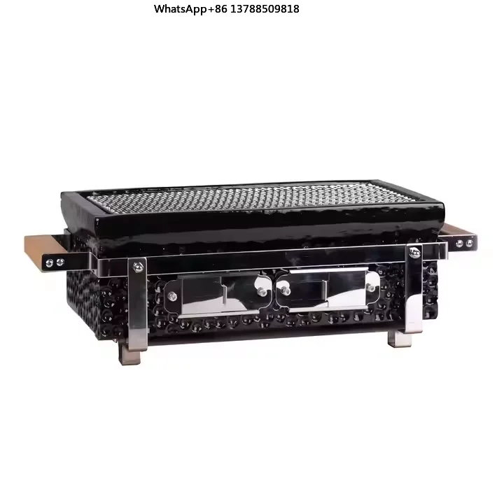 Premium Tabletop Japanese Yakiniku BBQ Charcoal Grill Korean BBQ Hibachi Grill with Powder Coating Finish