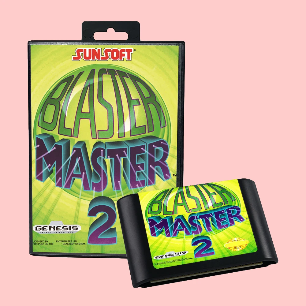 Blaster Master 2 II USA Version Game Card Box Manual For 16 bit Sega MD MegaDrive Genesis Consoles