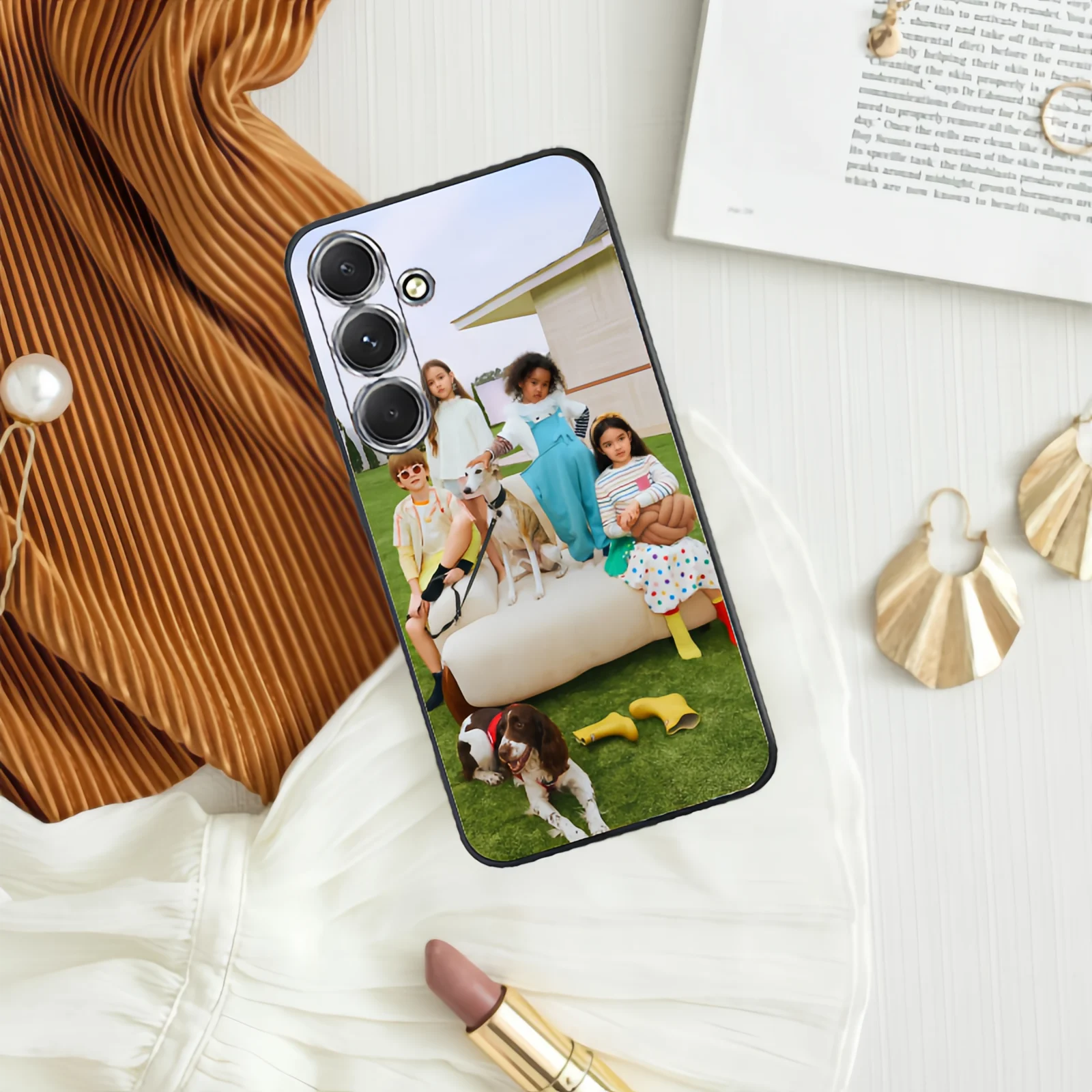 Capa de Telefone DIY com Foto para Samsung Galaxy S20 Ultra Plus S21 S22 S23 S24 S25 S26 A35 A52 A53 A54 A55, Capa Traseira Macia e à Prova de Choque